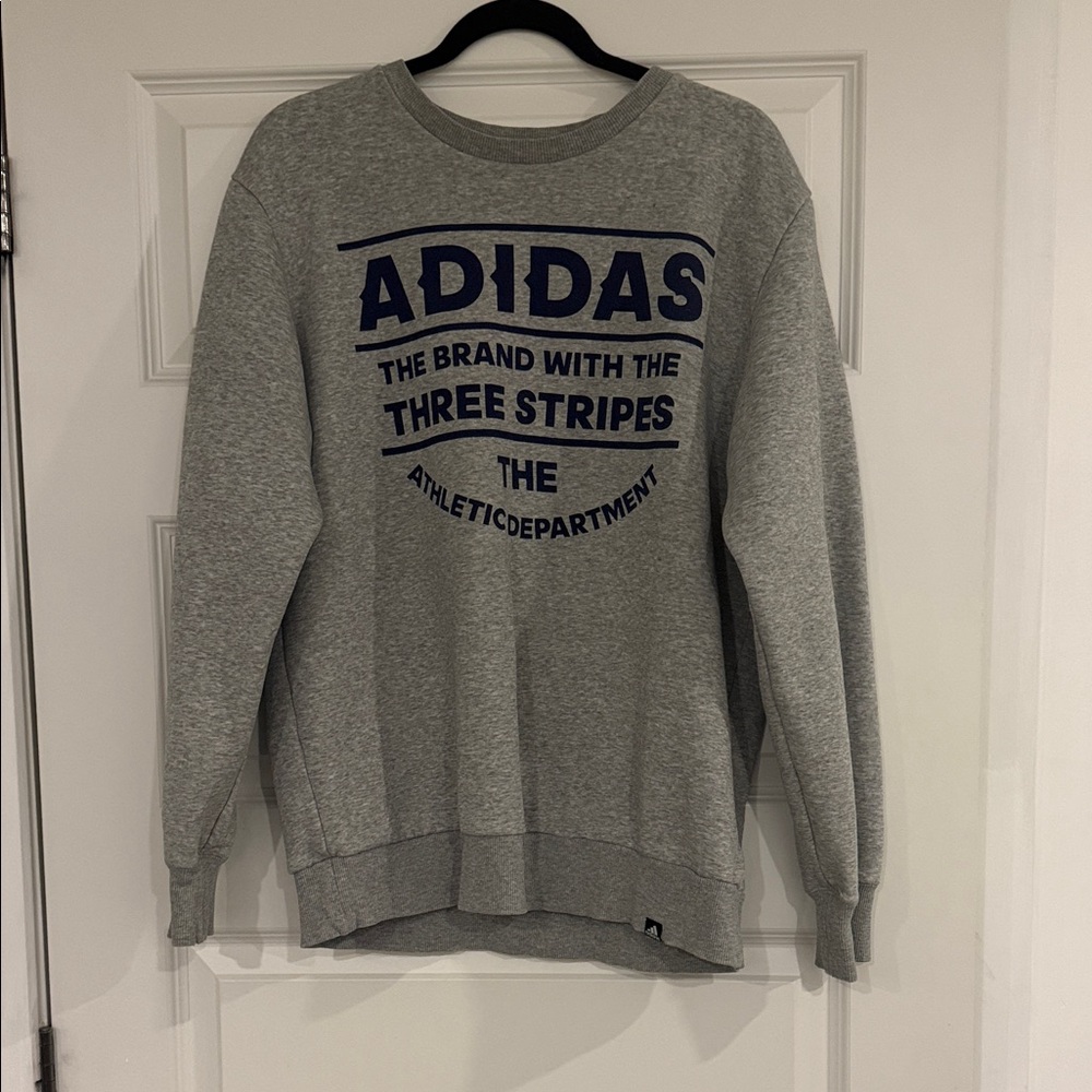 Adidas Gray Crewneck Sweater